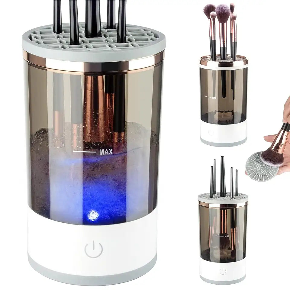 Limpiador Eléctrico de Brochas de Maquillaje | Vibración Sónica | 98% Limpieza