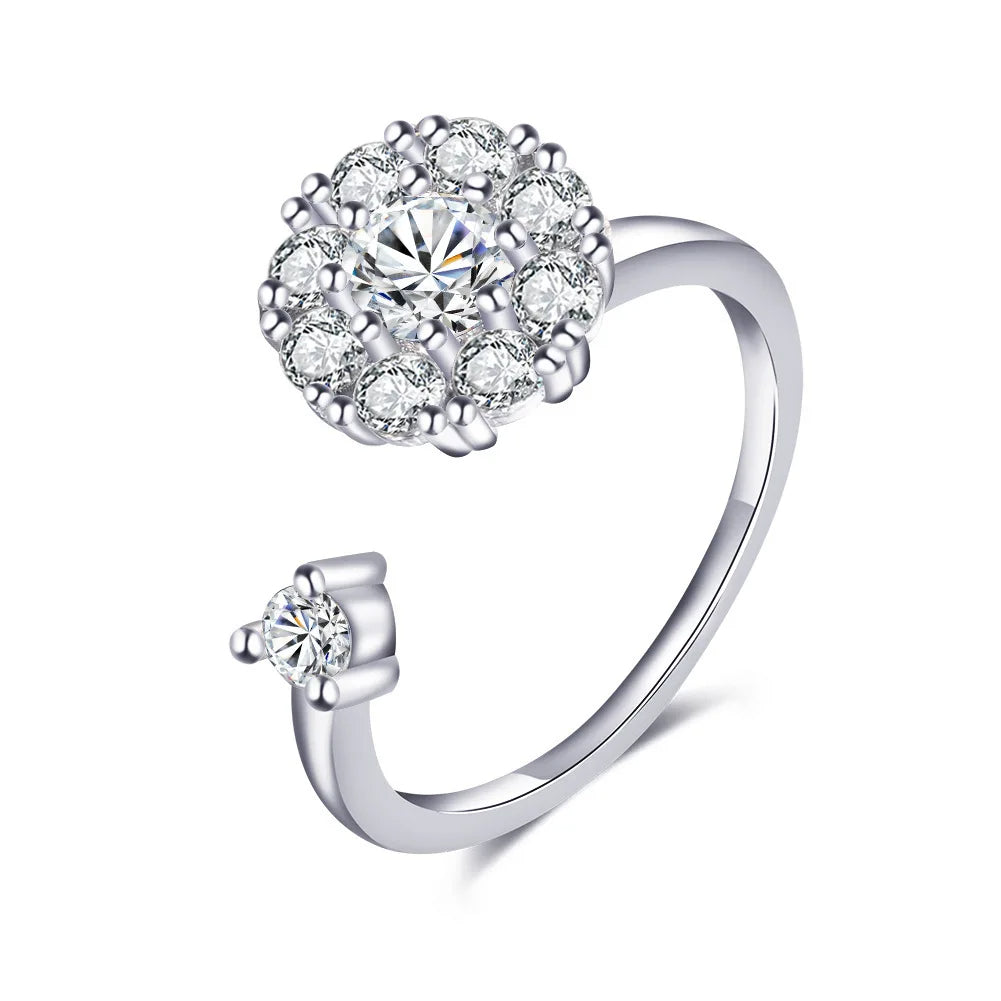 Anillo Antiansiedad Giratorio | Acero Inoxidable | Calma el Estrés al Instante