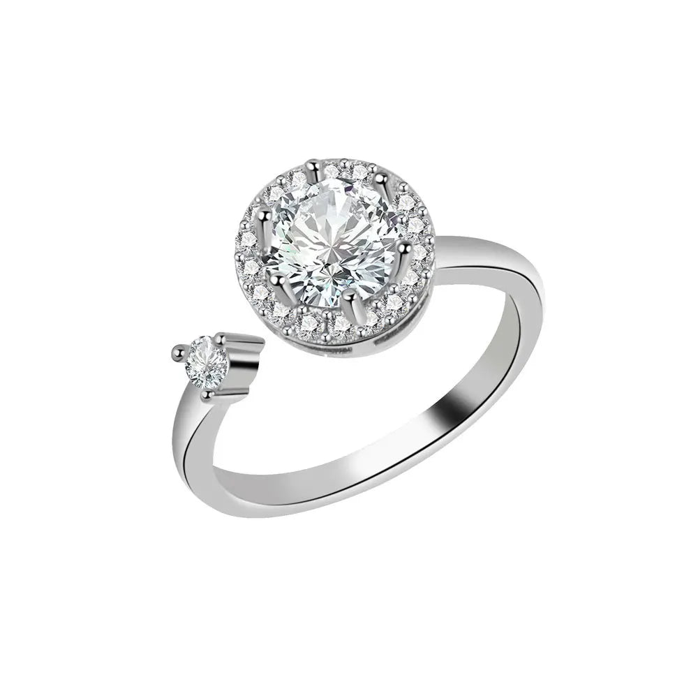 Anillo Antiansiedad Giratorio | Acero Inoxidable | Calma el Estrés al Instante