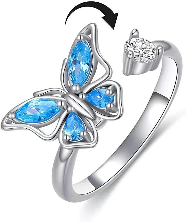 Anillo Antiansiedad Giratorio | Acero Inoxidable | Calma el Estrés al Instante