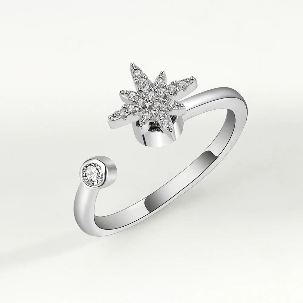 Anillo Antiansiedad Giratorio | Acero Inoxidable | Calma el Estrés al Instante