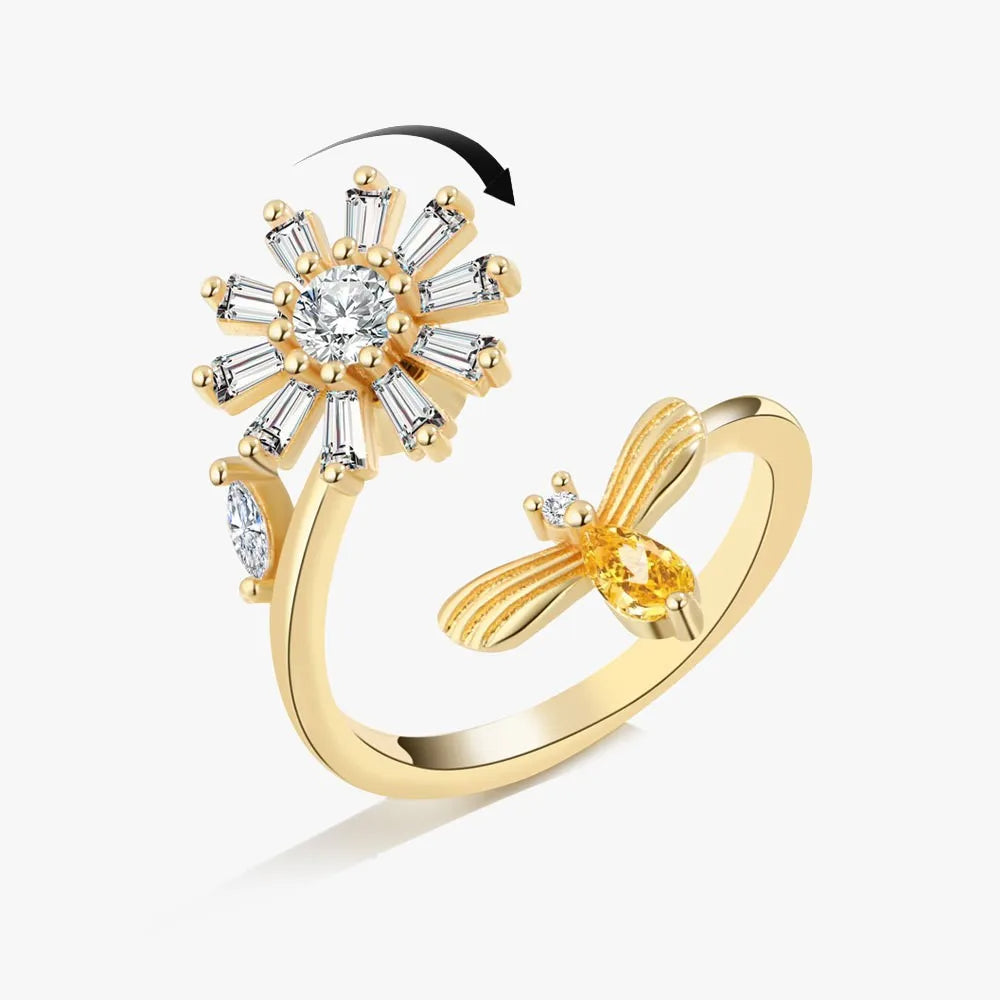Anillo Antiansiedad Giratorio | Acero Inoxidable | Calma el Estrés al Instante
