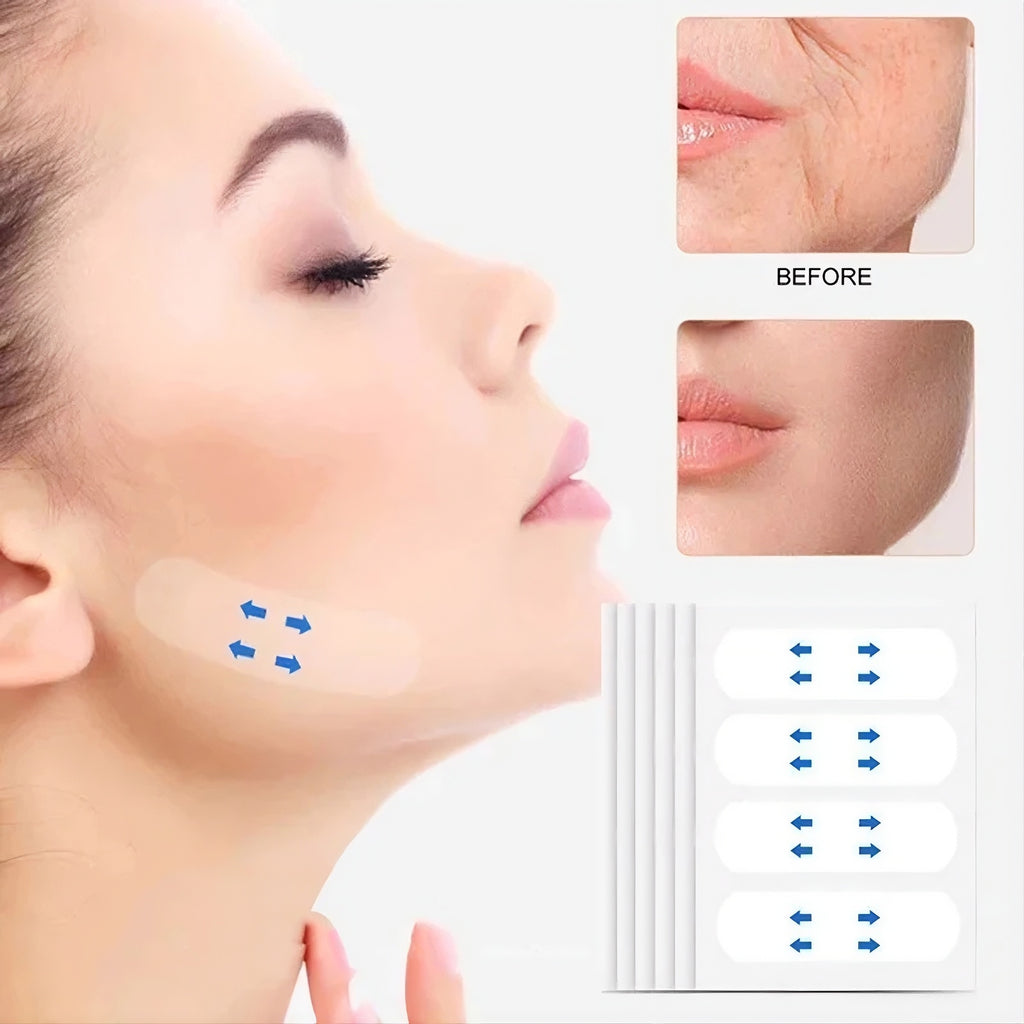 Cintas Reafirmantes Faciales Invisibles | Lifting Instantáneo | Piel Sensible