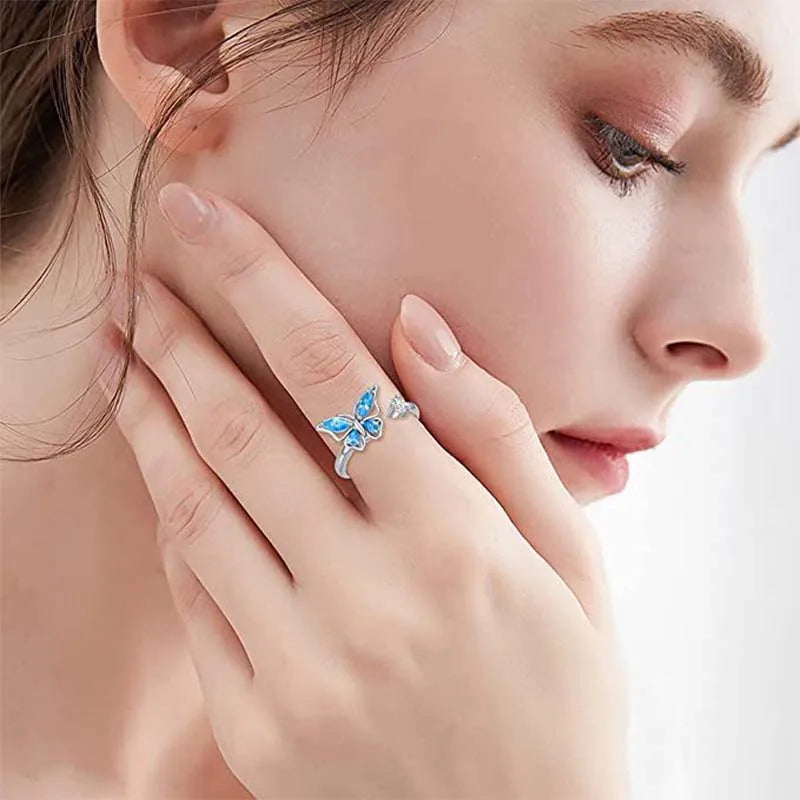 Anillo Antiansiedad Giratorio | Acero Inoxidable | Calma el Estrés al Instante