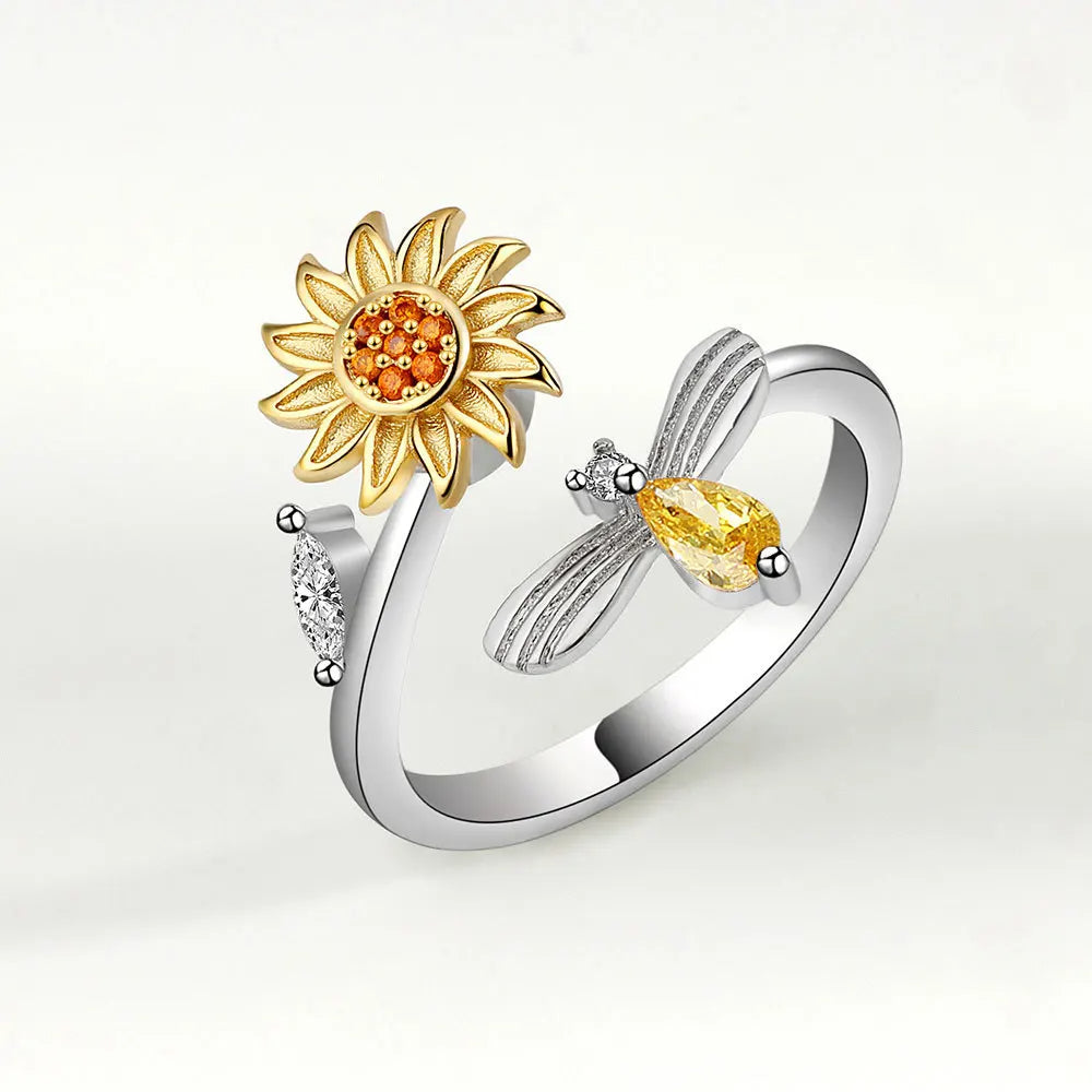 Anillo Antiansiedad Giratorio | Acero Inoxidable | Calma el Estrés al Instante