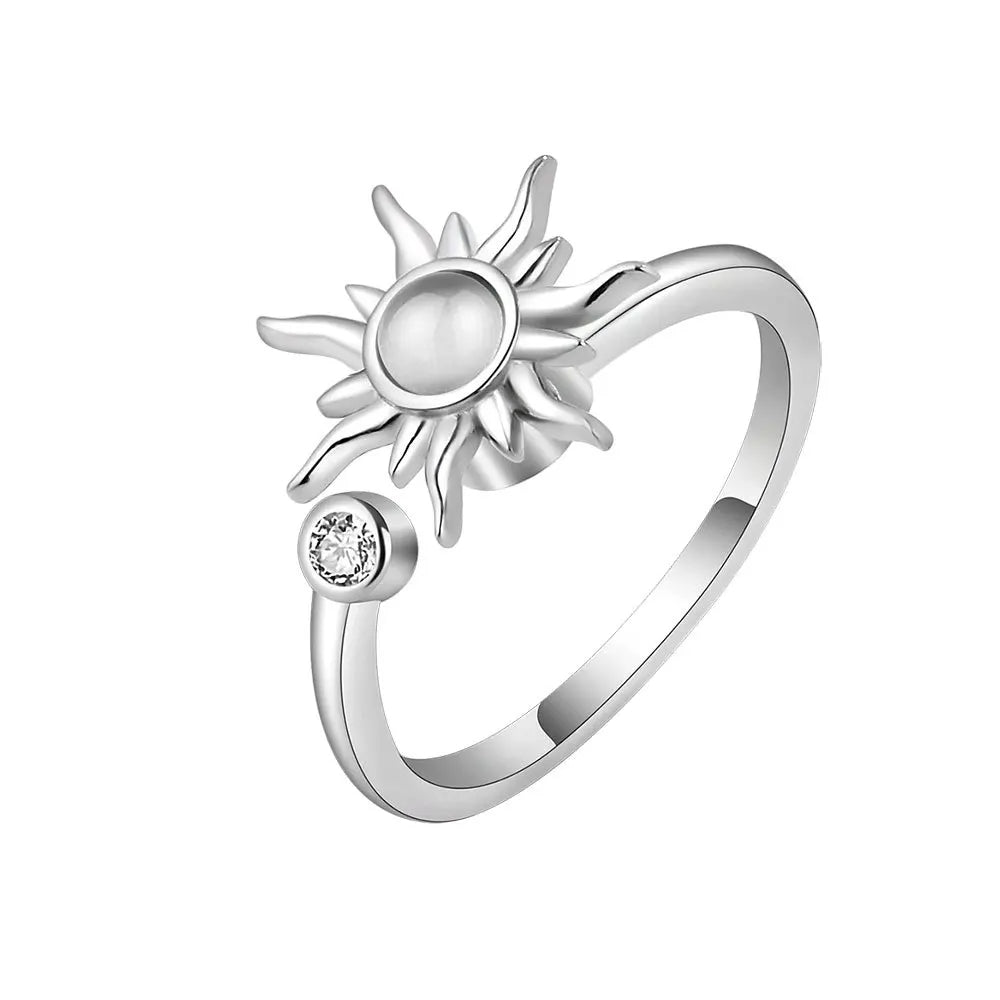 Anillo Antiansiedad Giratorio | Acero Inoxidable | Calma el Estrés al Instante