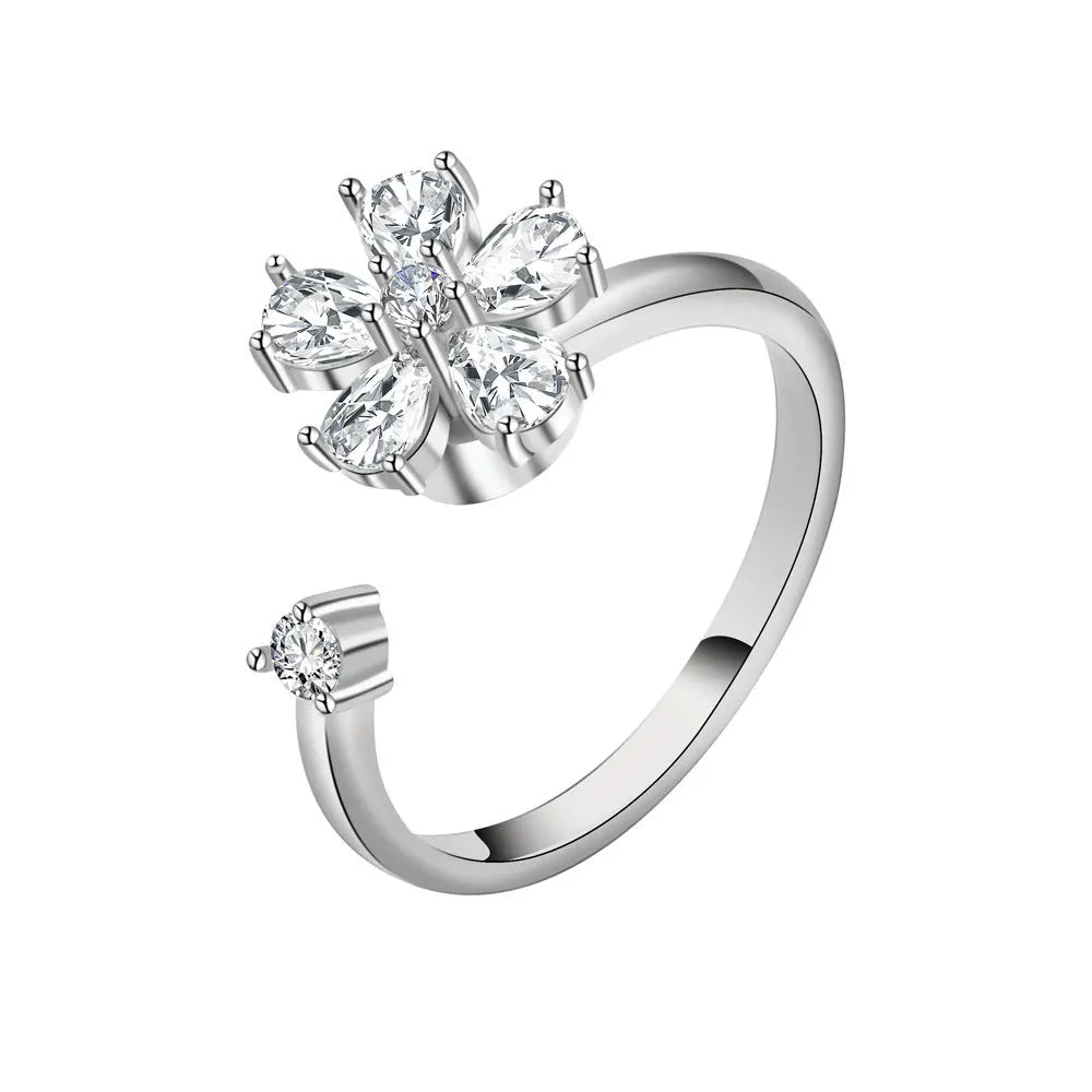 Anillo Antiansiedad Giratorio | Acero Inoxidable | Calma el Estrés al Instante