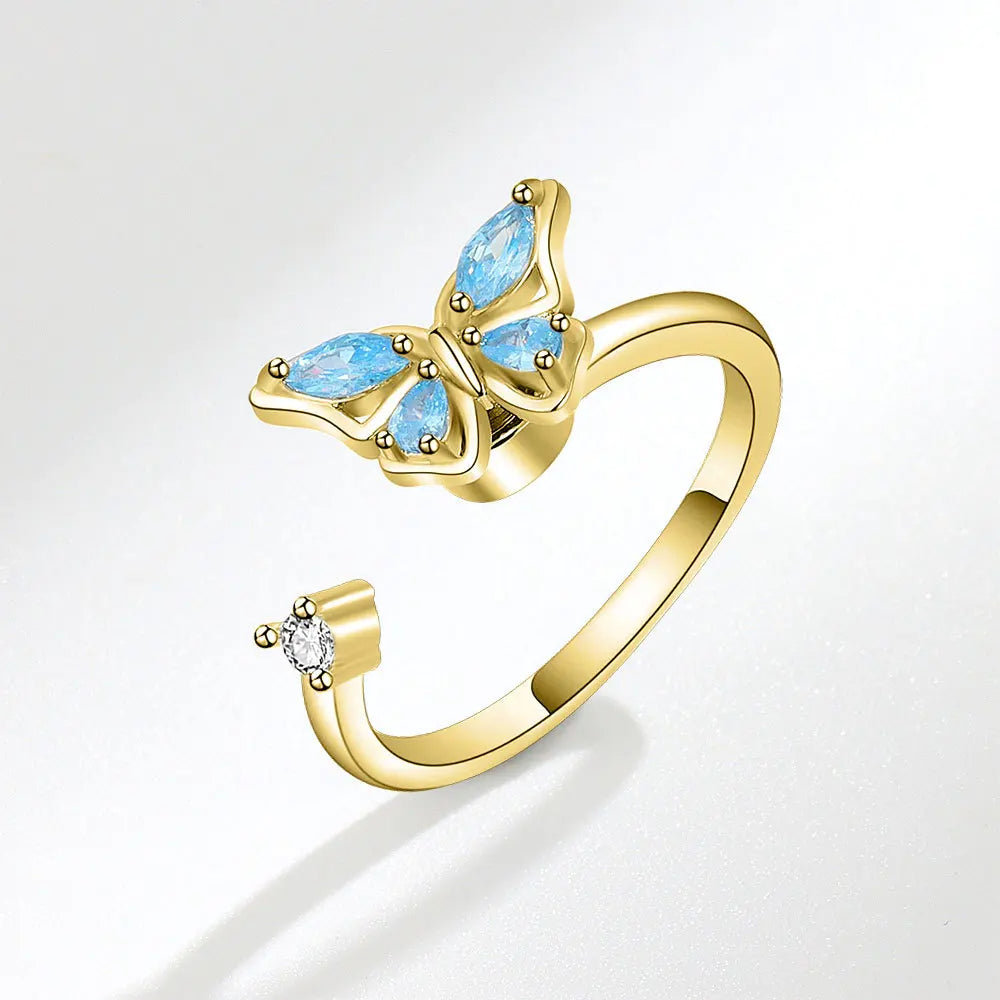 Anillo Antiansiedad Giratorio | Acero Inoxidable | Calma el Estrés al Instante