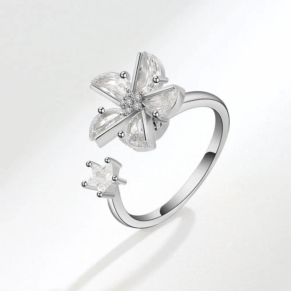Anillo Antiansiedad Giratorio | Acero Inoxidable | Calma el Estrés al Instante