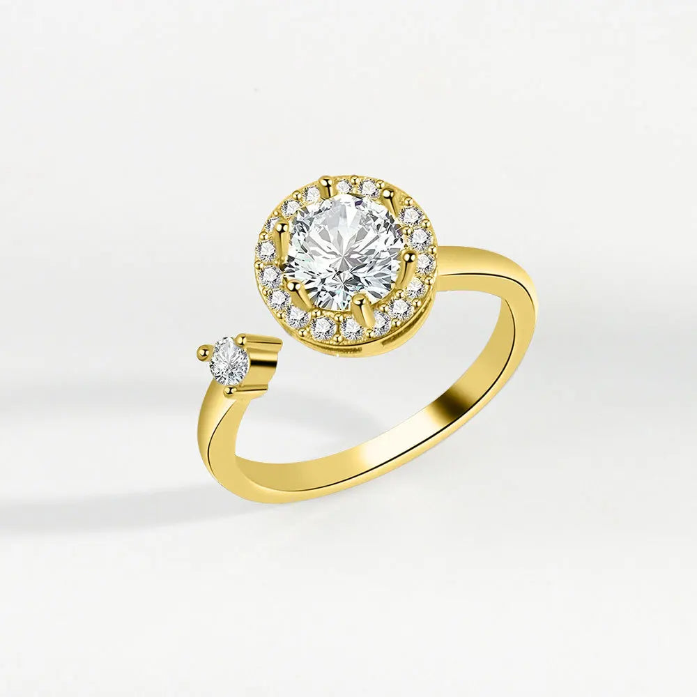 Anillo Antiansiedad Giratorio | Acero Inoxidable | Calma el Estrés al Instante