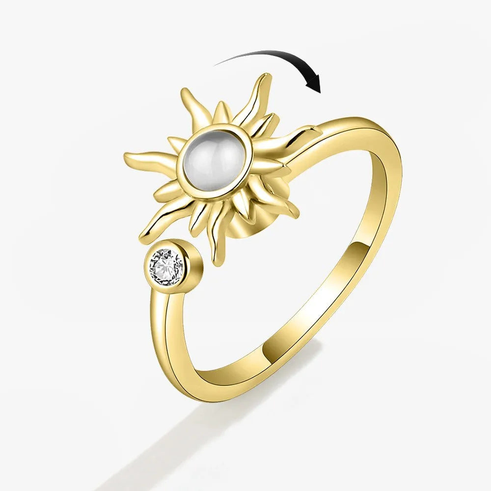 Anillo Antiansiedad Giratorio | Acero Inoxidable | Calma el Estrés al Instante