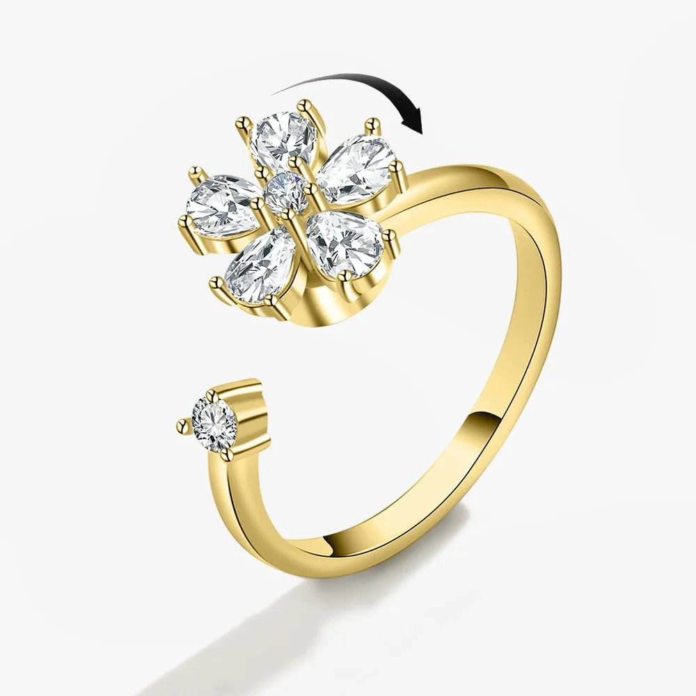 Anillo Antiansiedad Giratorio | Acero Inoxidable | Calma el Estrés al Instante