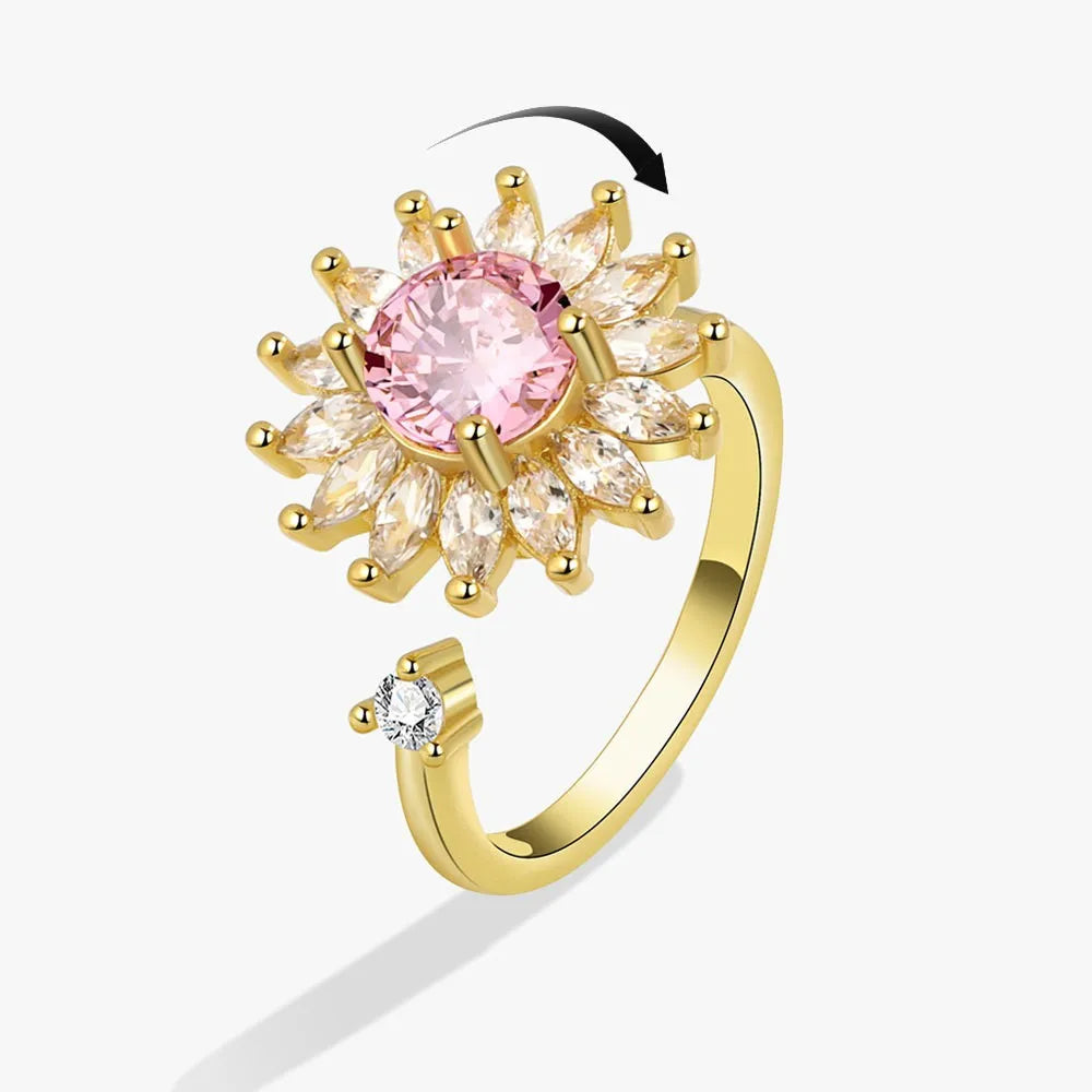 Anillo Antiansiedad Giratorio | Acero Inoxidable | Calma el Estrés al Instante