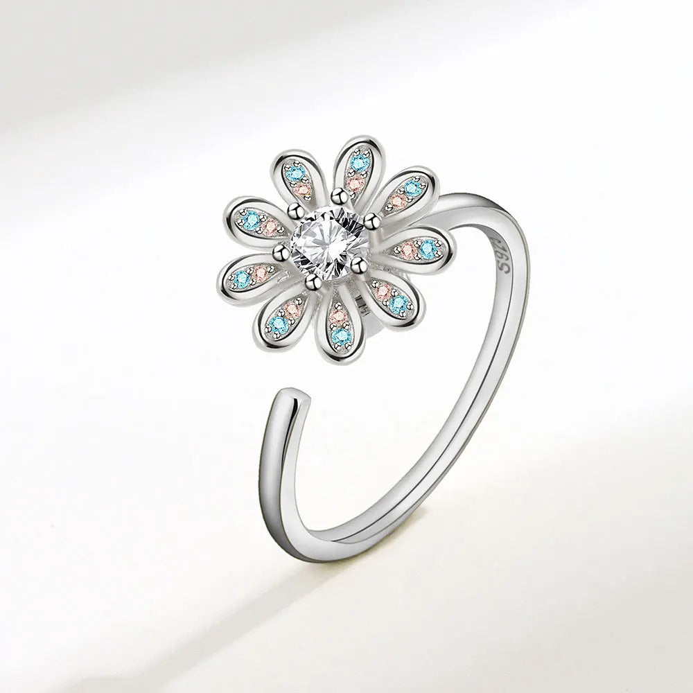 Anillo Antiansiedad Giratorio | Acero Inoxidable | Calma el Estrés al Instante