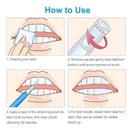 Pack 2 Bolígrafos Blanqueadores Dentales | Hasta 8 Tonos Más Blancos | Sérum Directo