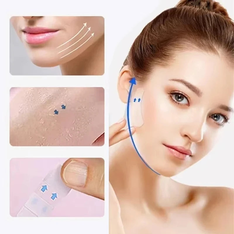 Cintas Reafirmantes Faciales Invisibles | Lifting Instantáneo | Piel Sensible