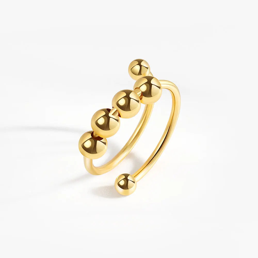 Anillo Antiansiedad Giratorio | Acero Inoxidable | Calma el Estrés al Instante
