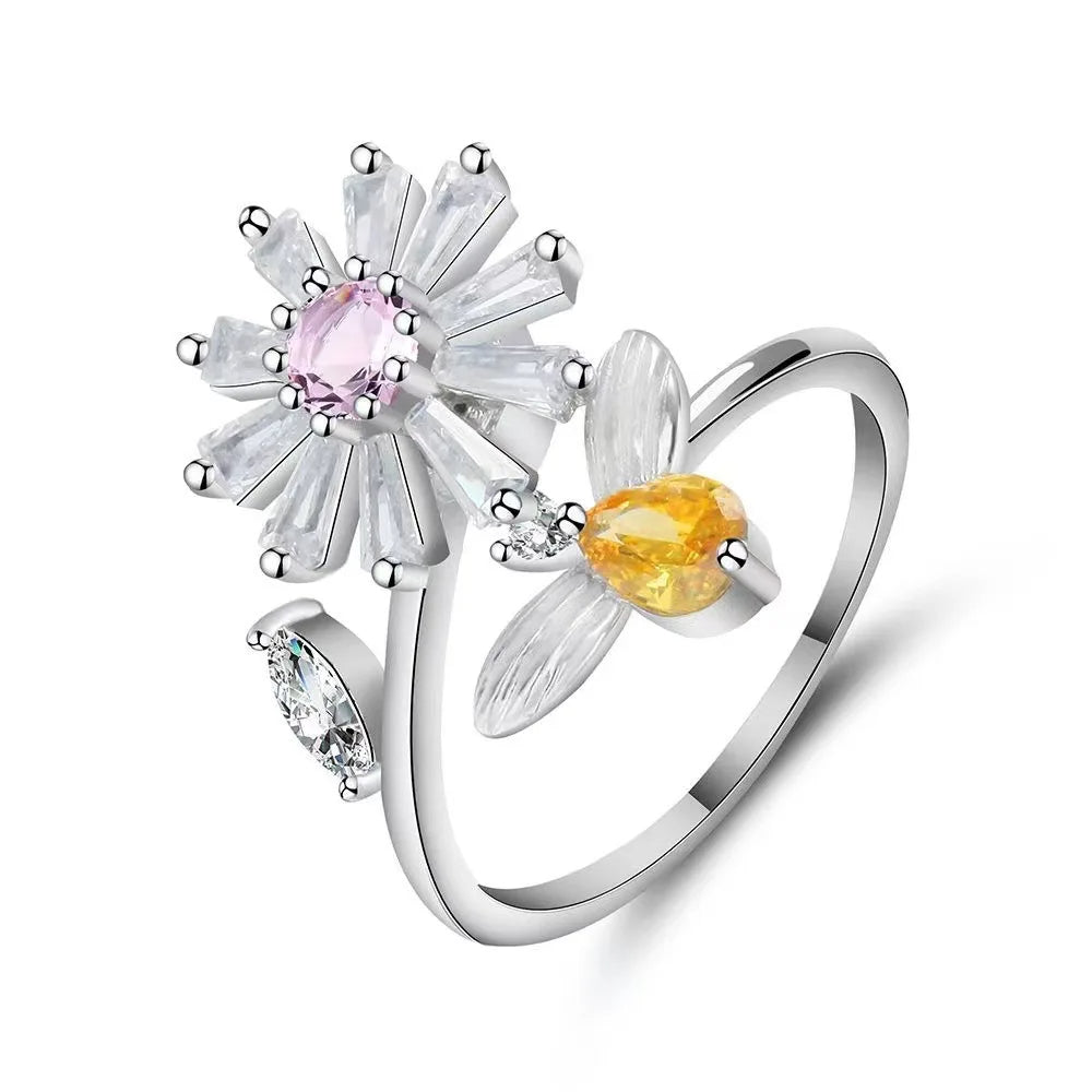 Anillo Antiansiedad Giratorio | Acero Inoxidable | Calma el Estrés al Instante