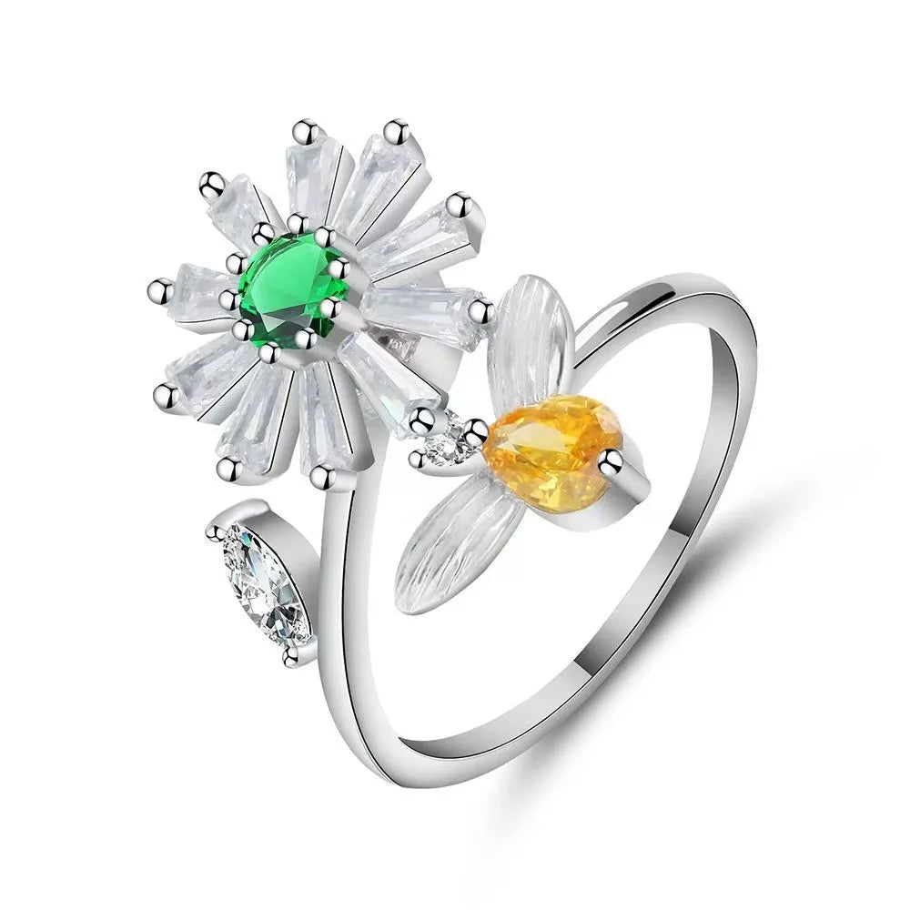 Anillo Antiansiedad Giratorio | Acero Inoxidable | Calma el Estrés al Instante
