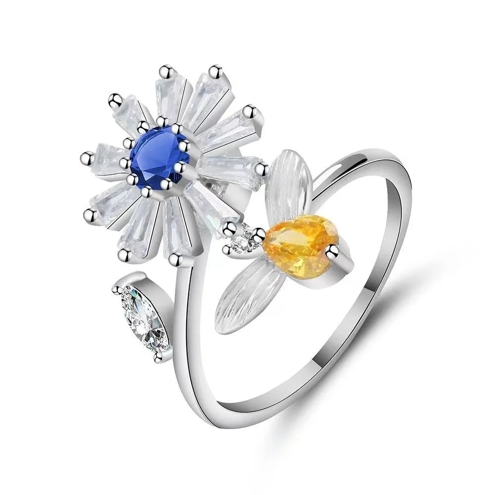 Anillo Antiansiedad Giratorio | Acero Inoxidable | Calma el Estrés al Instante