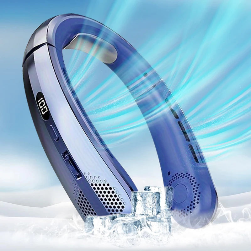 Ventilador de Cuello Eléctrico Xiaomi 8000mAh | Sin Aspas | Recargable | Pantalla LED | Para Exteriores