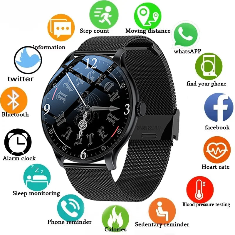 LXASFIT 2026 - Reloj Inteligente Deportivo para Mujer | Monitor de Salud, Ritmo Cardíaco y Sueño | Bluetooth | Android e iOS